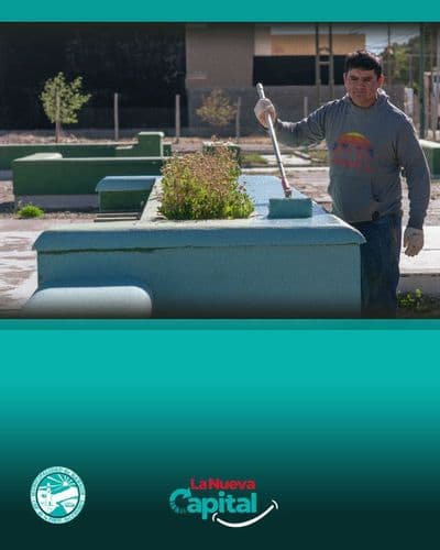 Imagen del carrusel que muestra la noticia o novedad RAWSON: LA MUNICIPALIDAD REALIZA TRABAJOS DE REACONDICIONAMIENTO Y PUESTA EN VALOR EN PLAZA ESPAÑA